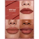 بافت کرمی و مات رژ لب شیگلم روی لب | مه چهر