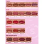 تصویر رنگ های رژ لب مات شیگلم | مه چهر