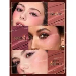 ست رژلب Amber Rose شیگلم با رنگبندی رزگلد، کاراملی و هلویی بافت مخملی | مه چهر