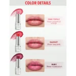 رنگ های بالم لب رنگی ژله ای مغذی شیگلم مدل ملو ژلو | مه چهر