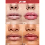 قبل و بعد رنگ garnet بالم لب رنگی ژله ای مغذی شیگلم مدل ملو ژلو | مه چهر