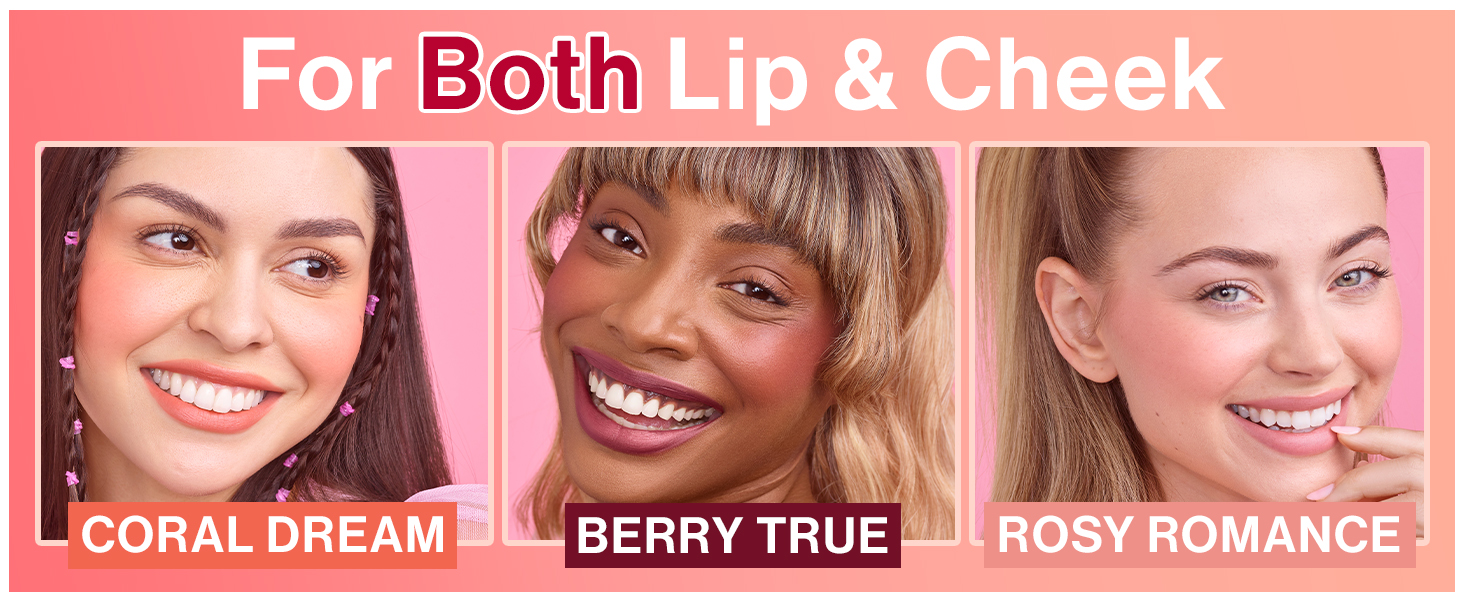 تینت لب و گونه Mega Glow وتاندوایلد تست تمامی رنگ ها | مه چهر