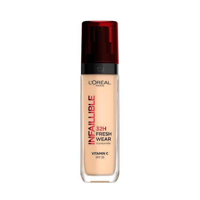 L'Oreal Paris Makeup Infallible Up to 32 Hour Fresh Wear Lightweight Foundation 140 کرم پودر L'Oréal Infallible Fresh Wear رنگ 140| فروشگاه اینترنتی مه چهر