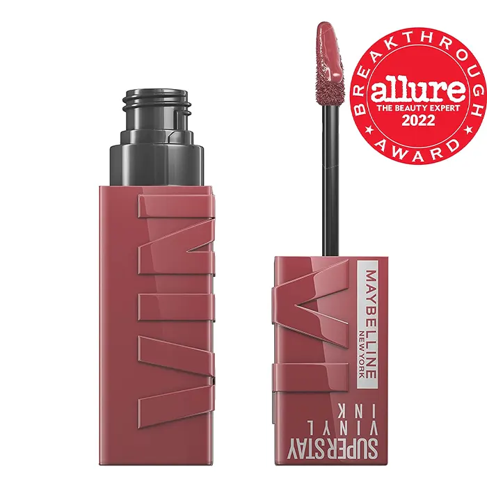 Maybelline Super Stay Vinyl Ink WITTY 40-MEHCHEHR تصویر رژ لب Super Stay Vinyl Ink میبلین رنگ Witty 40 | مه چهر